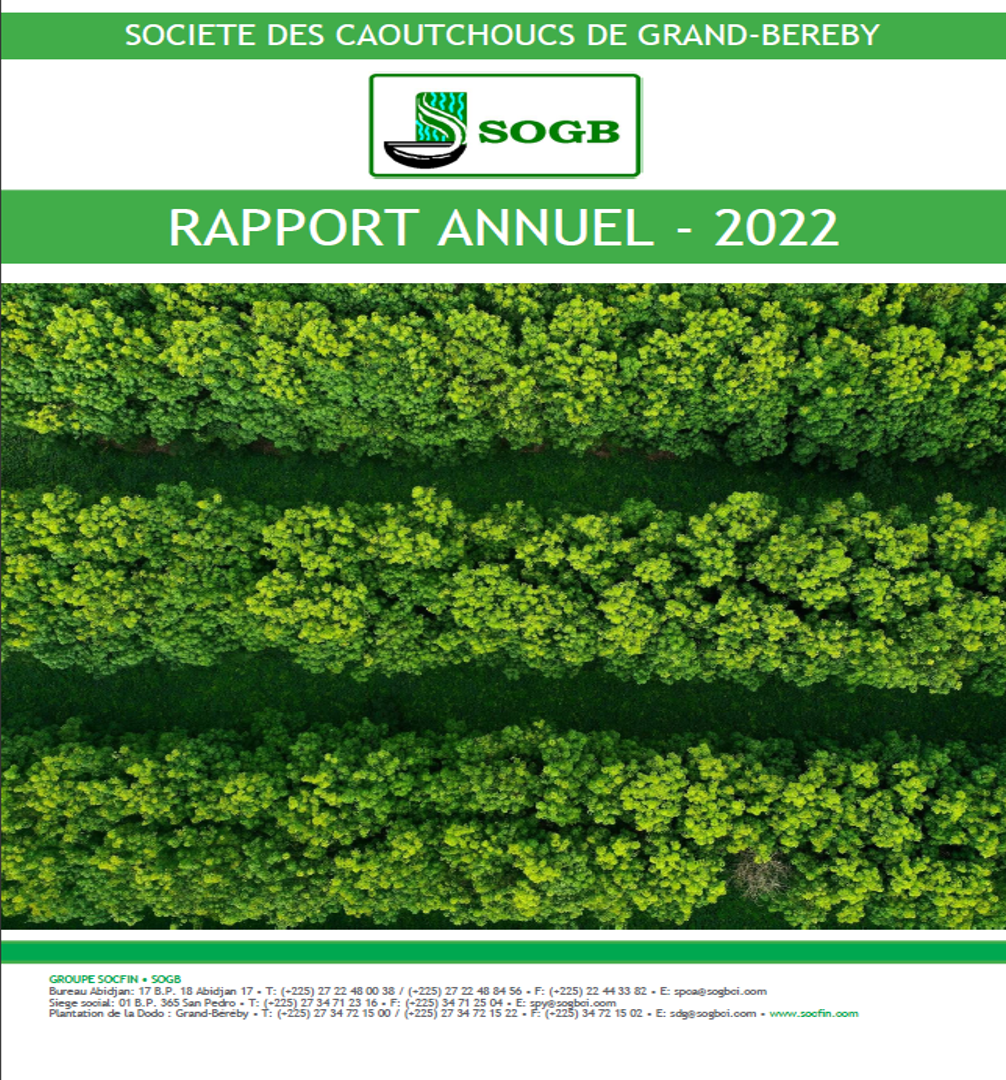 SOGB - RAPPORT ANNUEL 2022